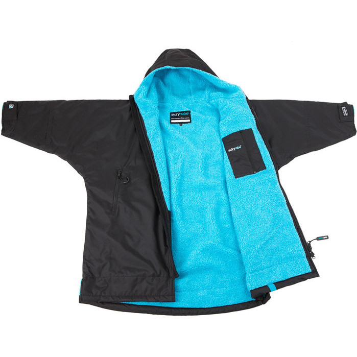 2026 Dryrobe Junior Advance Long Sleeve Changing Robe V3KSLSDA - Black / Blue